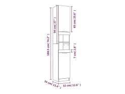 vidaxl Set de muebles de baño 5 pzas madera contrachapada sonoma