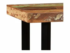 vidaxl Set de muebles de bar 5 piezas madera maciza reciclada Color natural claro