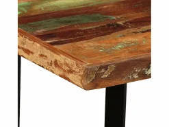 vidaxl Set de muebles de bar 5 piezas madera maciza reciclada Color natural claro