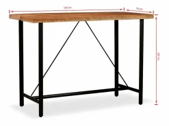 vidaxl Set de muebles de bar 7 piezas madera de acacia y reciclada