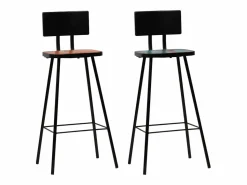 vidaxl Set de muebles de bar 3 pzas madera maciza reciclada
