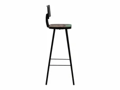 vidaxl Set de muebles de bar 3 pzas madera maciza reciclada
