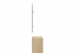 Clearance vidaxl Set de muebles de recibidor madera contrachapada roble Sonoma Color natural claro