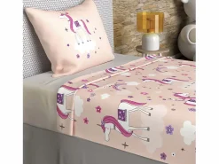 Discount Set de sábanas 180x290 cm LISOcornios , 100% algodón 57 hilos/cm2 Ropa De Cama|Juego De Sábanas