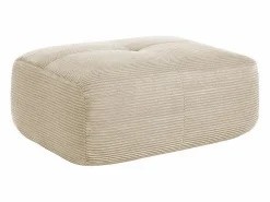 DripeX Set de Sofá Modular de Pana Acanalada: Pouf - 92.5x75x44cm -