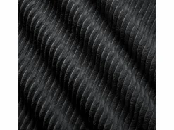 Hot DripeX Set de Sofá Modular de Pana Acanalada: Pouf - 92.5x75x44cm - Negro