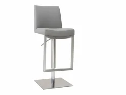 Online Miliboo Set de 2 taburetes de cocina regulables es con acero cromado KYLE Gris