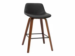 Miliboo Set de 2 taburetes de cocina de diseño y nogal 65 cm NONIE