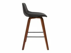 Miliboo Set de 2 taburetes de cocina de diseño y nogal 65 cm NONIE