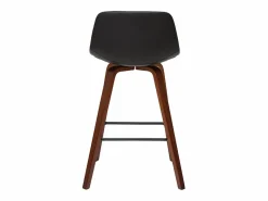 Miliboo Set de 2 taburetes de cocina de diseño y nogal 65 cm NONIE