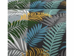 Soleil d'ocre Set funda nórdica de algodón 57 hilos 260x240 cm JUNGLE blue