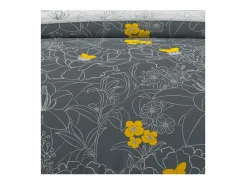 Clearance Soleil d'ocre Set Funda nórdica 240X220 cm LISA Antracita 57 hilos/cm2 Gris antracita