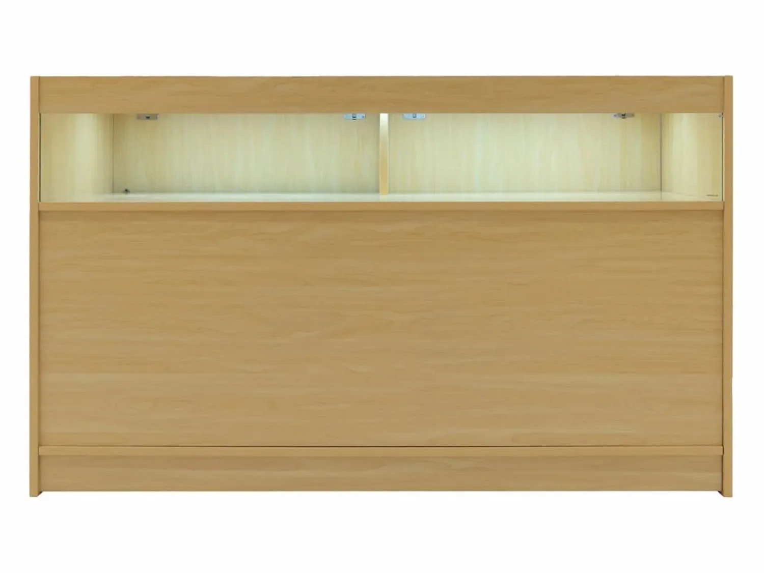 Online Monstershop Set Mostradores Comerciales con Luz LED "SAGITTARIUS" LM60 + 2xB1500 + TB60 – Arce Color natural claro