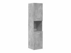 vidaxl Set muebles de baño 5 piezas madera ingeniería hormigón