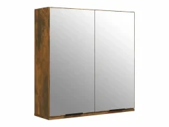 Best vidaxl Set muebles de baño 5 piezas madera contrachapada roble ahumado Marru00f3n