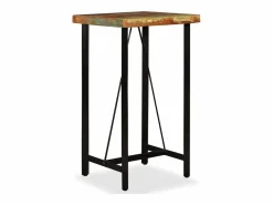 vidaxl Set muebles de bar 3 piezas madera maciza reciclada