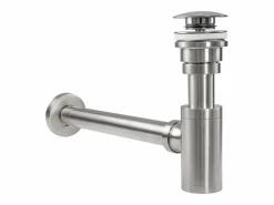 Rea Sifón De Lavabo Klik-Klak Universal Brush Nickel