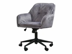 Discount silla - terciopelo - 66 x 63 cm - TERRY Silla De Escritorio