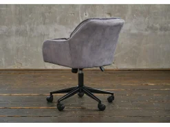 Discount silla - terciopelo - 66 x 63 cm - TERRY Silla De Escritorio