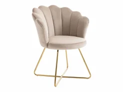 Hot Vente-unique Silla - Terciopelo y metal - Color: - FIORI Beige