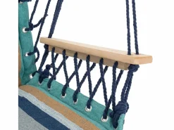 Best ECD Germany Silla colgante asiento hamaca relax multicolor 120 kg Azul