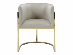Hot Vente-unique Silla con brazos - Terciopelo y metal - y dorado - PERIA Beige