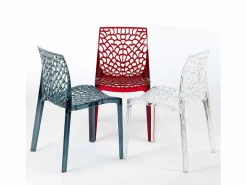 AHD Silla de cocina o de comedor de Policarbonato Gruvyer - Gris
