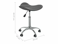 Clearance Silla de comedor giratoria de cuero sintético Taburete De Oficina