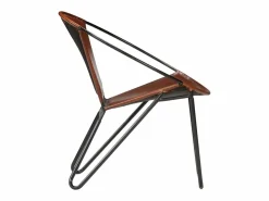 Clicnbuy Silla de cuero auténtico marrón