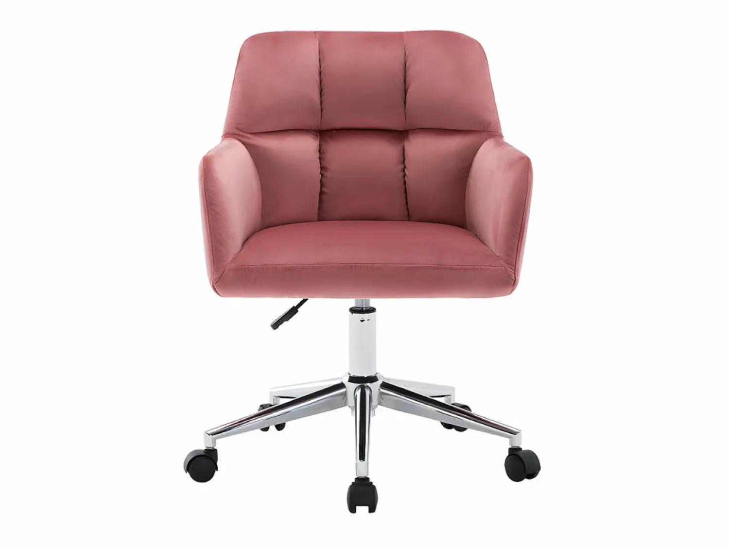 Sale Vente-unique Silla de escritorio de terciopelo altura regulable PEGA Rosa