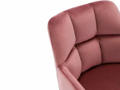Sale Vente-unique Silla de escritorio de terciopelo altura regulable PEGA Rosa