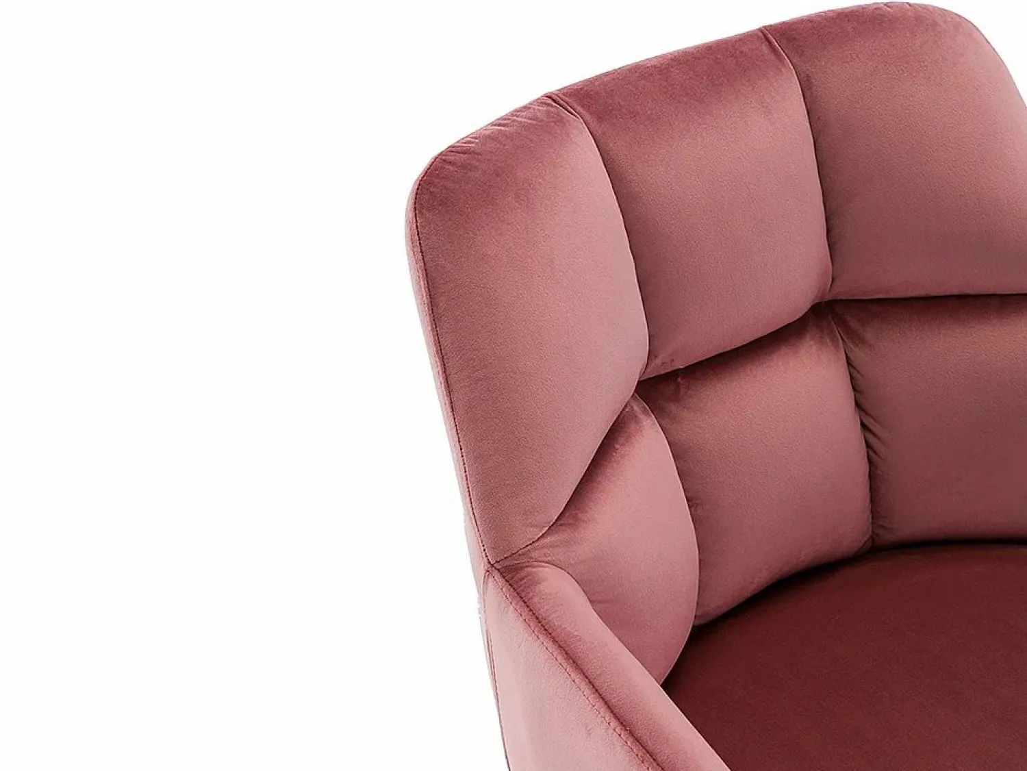 Sale Vente-unique Silla de escritorio de terciopelo altura regulable PEGA Rosa
