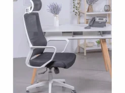 New Nest Dream Silla de escritorio ergonómica en malla transpirable y reposacabezas ajustable - Mesh - Negro
