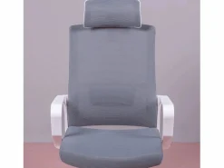 New Nest Dream Silla de escritorio ergonómica en malla transpirable y reposacabezas ajustable - Mesh - Gris Oscuro Gris antracita
