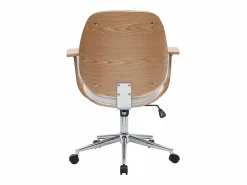 Best Miliboo Silla de escritorio moderna tejido claro YORKE Gris