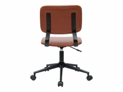 Miliboo Silla de escritorio vintage marrón LAB
