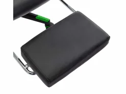 vidaxl Silla de gaming con reposapiés cuero sintético negro y