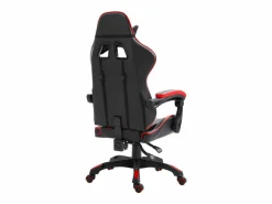 Online vidaxl Silla de gaming de cuero sintético Rojo