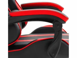 Online vidaxl Silla de gaming de cuero sintético Rojo