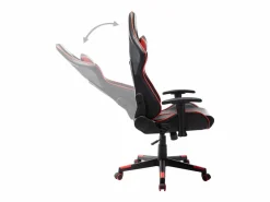 New Silla de gaming de cuero sintético negro y Silla Gaming