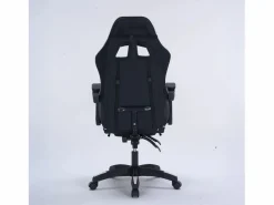 Online Concept-Usine Silla de Juego de Oficina Ergonómica Reclinable Negro y Blanco - Cómoda y con Estilo Negro / Blanco