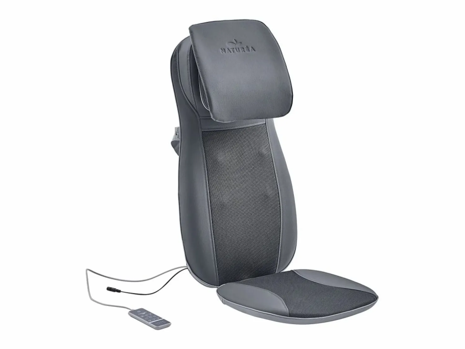 Vente-unique Silla de masaje de imitación de cuero - 3 modos e intensidades de masaje - Negro - APASIA