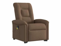 Clearance Silla de masaje reclinable de pie de tela marrón SHL7276 Marru00f3n