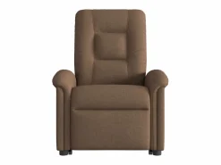 Clearance Silla de masaje reclinable de pie de tela marrón SHL7276 Marru00f3n