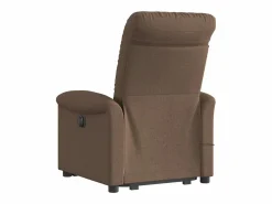 Clearance Silla de masaje reclinable de pie de tela marrón SHL7276 Marru00f3n
