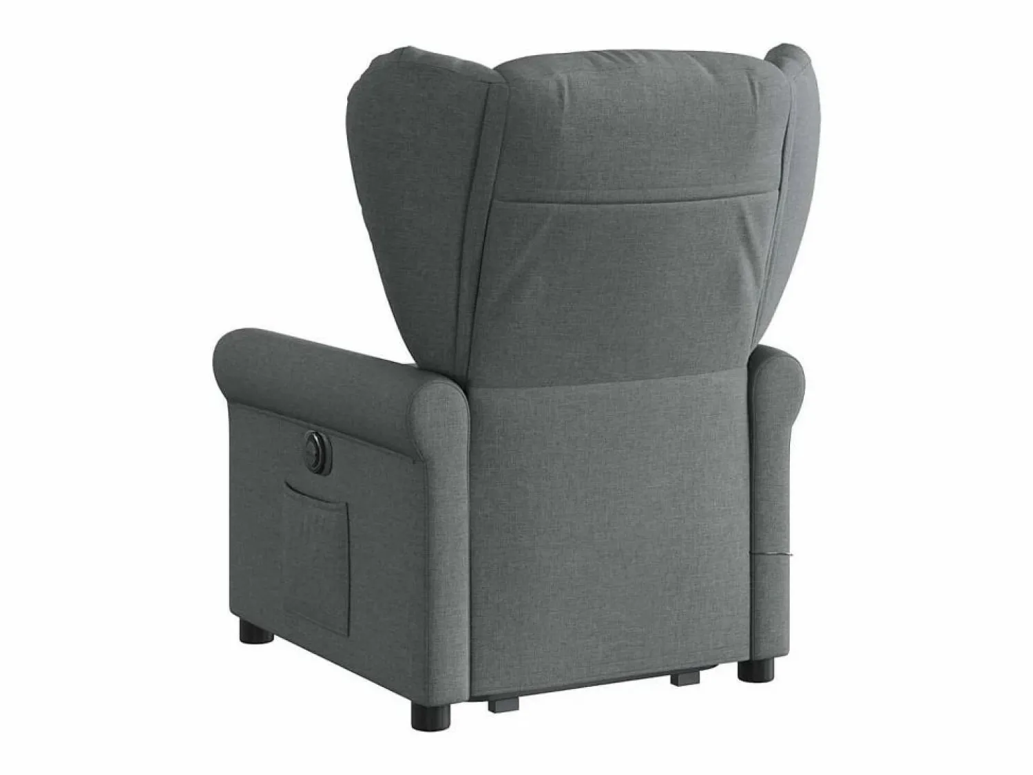 Sale Silla de masaje reclinable de pie de tela gris oscuro SHL5630 Gris antracita