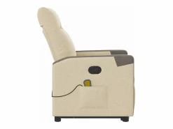 Silla de masaje reclinable de pie de tela color SHL9780