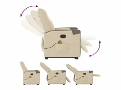 Silla de masaje reclinable de pie de tela color SHL9780