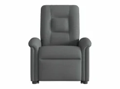 Silla de masaje reclinable de pie de tela gris oscuro SHL3439
