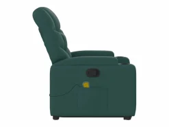 Silla de masaje reclinable de pie de tela verde oscura SHL2214 Verde pino